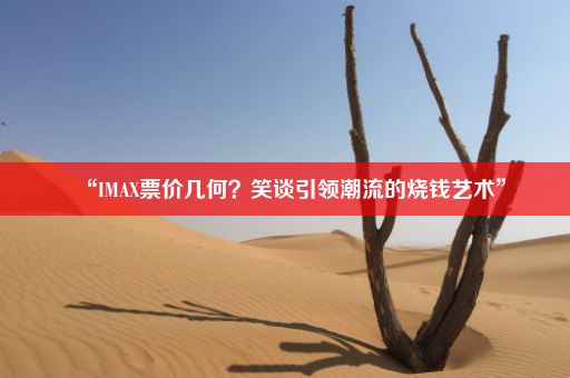 “IMAX票价几何？笑谈引领潮流的烧钱艺术”