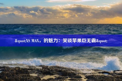 "XS MAX，的魅力：笑谈苹果巨无霸"