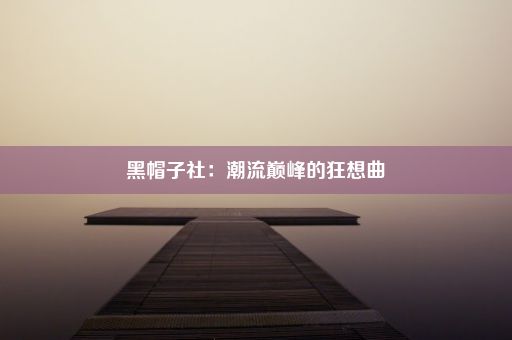 黑帽子社：潮流巅峰的狂想曲