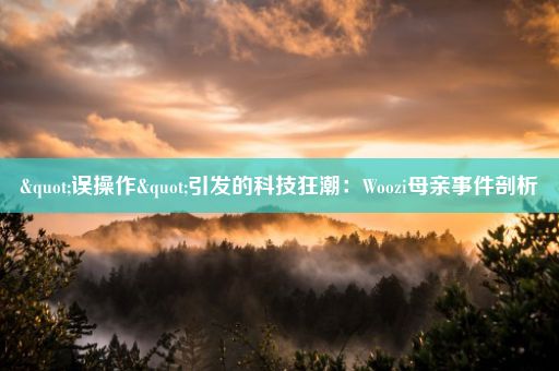 "误操作"引发的科技狂潮：Woozi母亲事件剖析