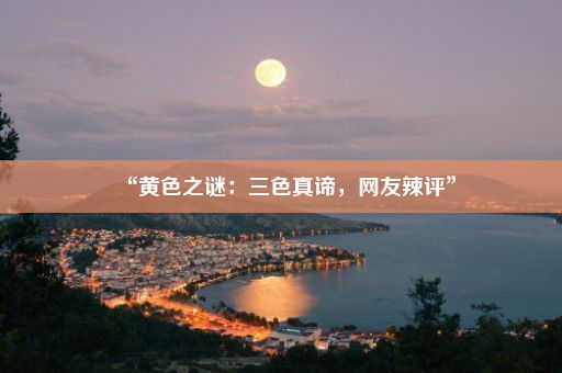 “黄色之谜：三色真谛，网友辣评”