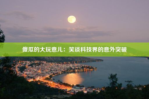 傻瓜的大玩意儿：笑谈科技界的意外突破