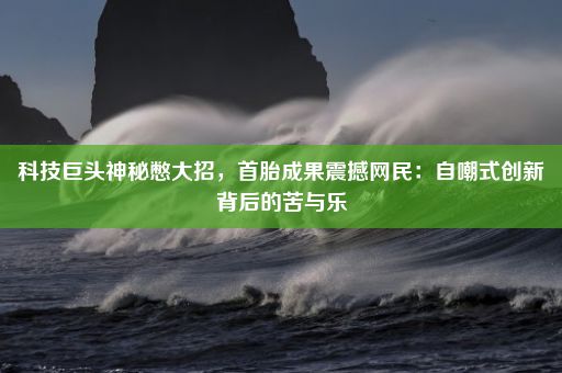 科技巨头神秘憋大招，首胎成果震撼网民：自嘲式创新背后的苦与乐