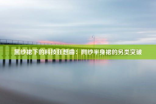 黑纱裙下的科技狂想曲：网纱半身裙的另类突破