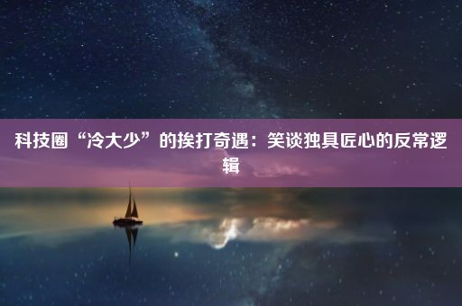 科技圈“冷大少”的挨打奇遇：笑谈独具匠心的反常逻辑