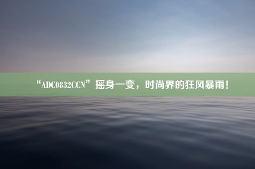 “ADC0832CCN”摇身一变，时尚界的狂风暴雨！