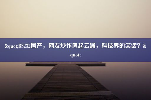 "RS232国产，网友炒作风起云涌，科技界的笑话？"