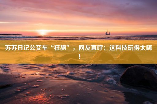 苏苏日记公交车“狂飙”，网友直呼：这科技玩得太嗨！