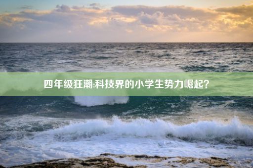 四年级狂潮:科技界的小学生势力崛起？