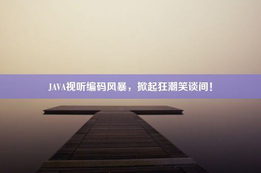 JAVA视听编码风暴，掀起狂潮笑谈间！