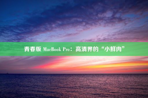 青春版 MacBook Pro：高清界的“小鲜肉”