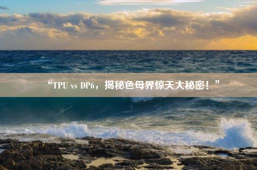 “TPU vs DP6，揭秘色母界惊天大秘密！”