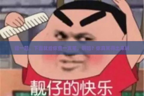错一题，下面就给你查一支笔，啊哈？你真笑得出来吗